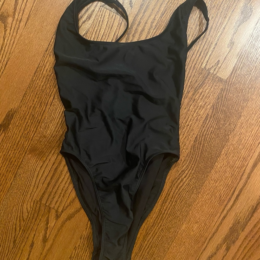 American Apparel high cut one piece swim